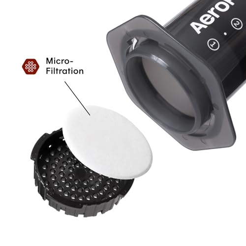 AeroPress Original Coffee Press - All-in-One French Press, Pour-Over & Espresso Style Manual Brewer, 2 Min Brew for Less Bitterness, More Flavor, Small Portable Coffee Maker, Travel & Camping