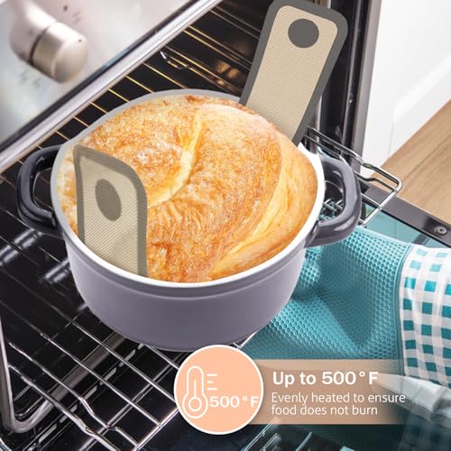 Silicone Bread Sling for Dutch Oven, 2 PCS Non-Stick & Easy Clean Reusable Sourdough Mat, Sourdough Bread Baking Supplies, Tools & Accessories