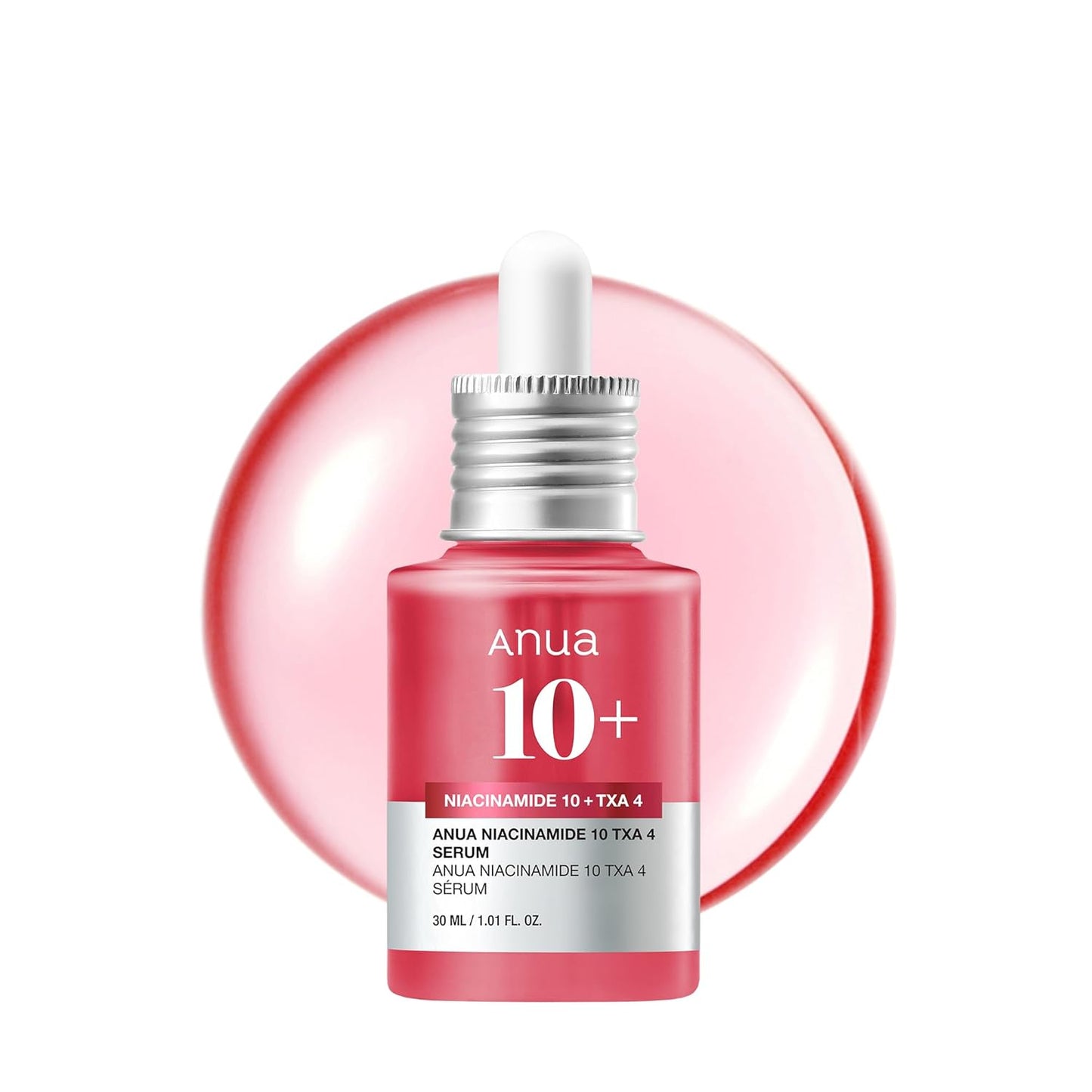 ANUA Niacinamide 10 + TXA 4 Serum, Hyaluronic Acid, Tranexamic acid, Facial Serum For GlassSkin, Glow Back Serum, Dark Spot Care, Postnatal Skincare, Korean Skincare (30ml/1.01 fl.oz)