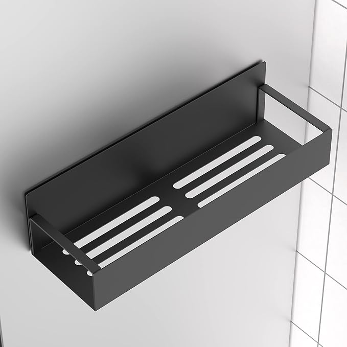 Metal 4 Pack Magnetic Spice Storage Rack Organizer for Refrigerator and Oven, Black Fridge Organizers and Storage
