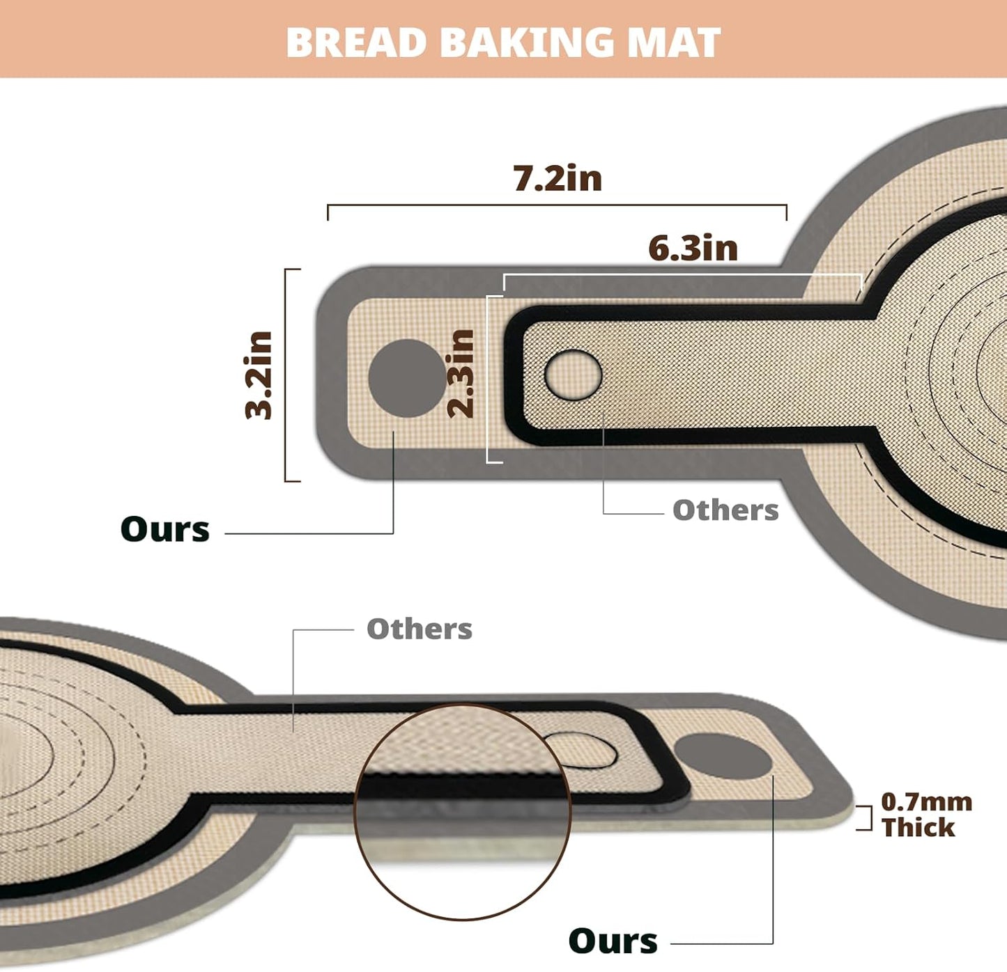 Koolstuffs Silicone Bread Sling for Dutch Oven, 2 PCS Non-Stick & Easy Clean Reusable Sourdough Mat, Sourdough Bread Baking Supplies, Tools & Accessories