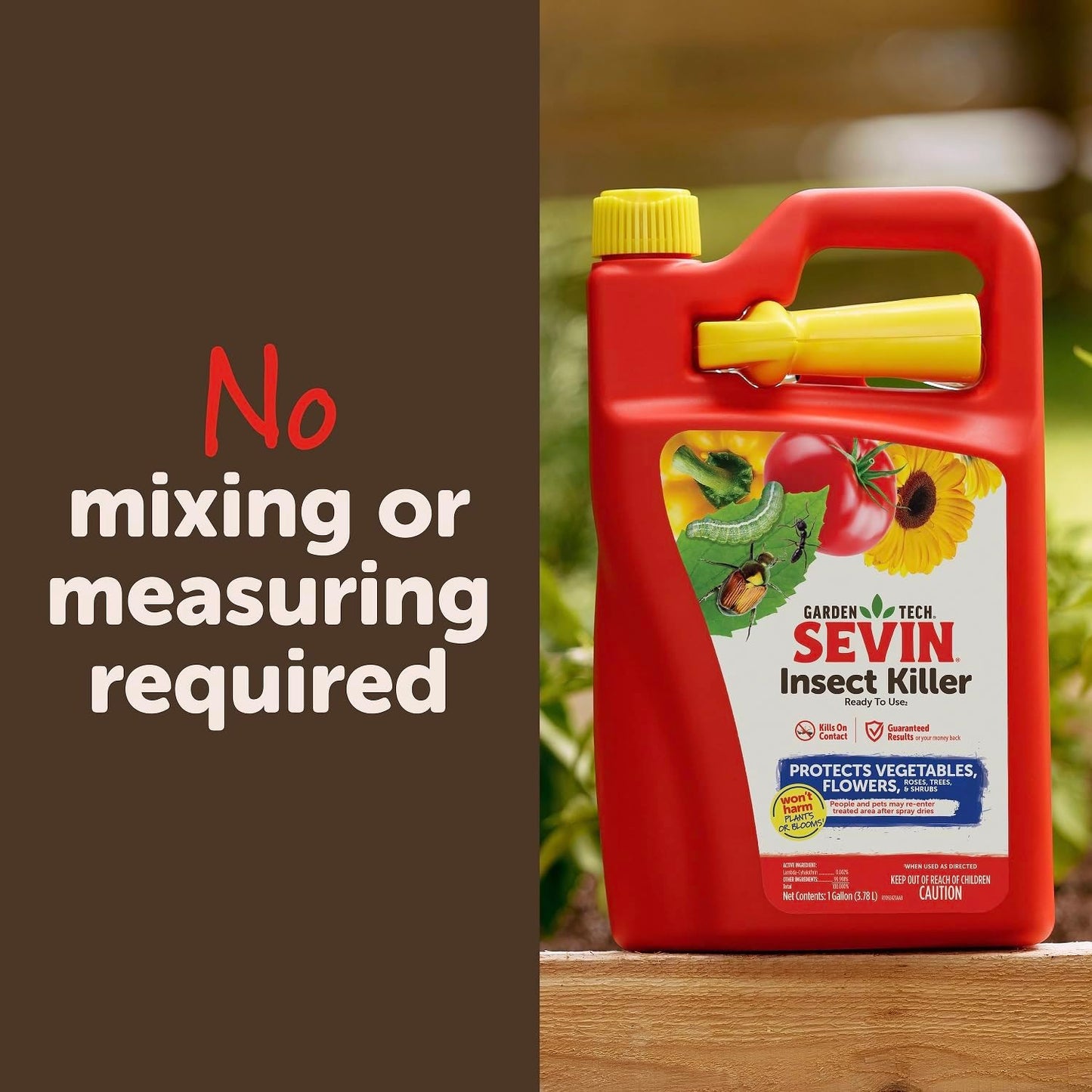 Sevin 100547234 Insect Killer Ready to use 1 Gallon, White Label