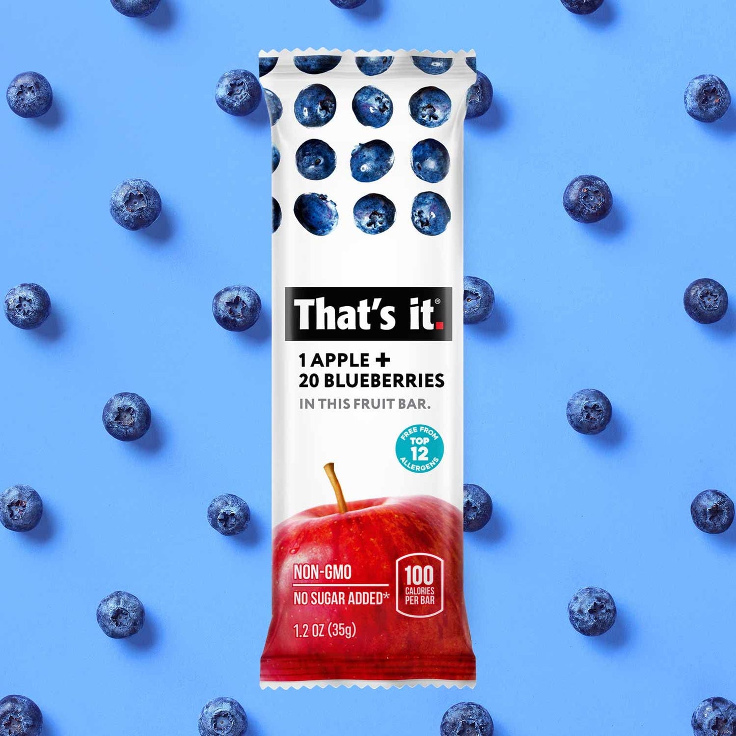 That's it. Variety Pack 100% Natural Real Fruit Bars, High Fiber Vegan Gluten Free Healthy Snacks for Adults & Paleo Children, Non GMO, No Added Sugar