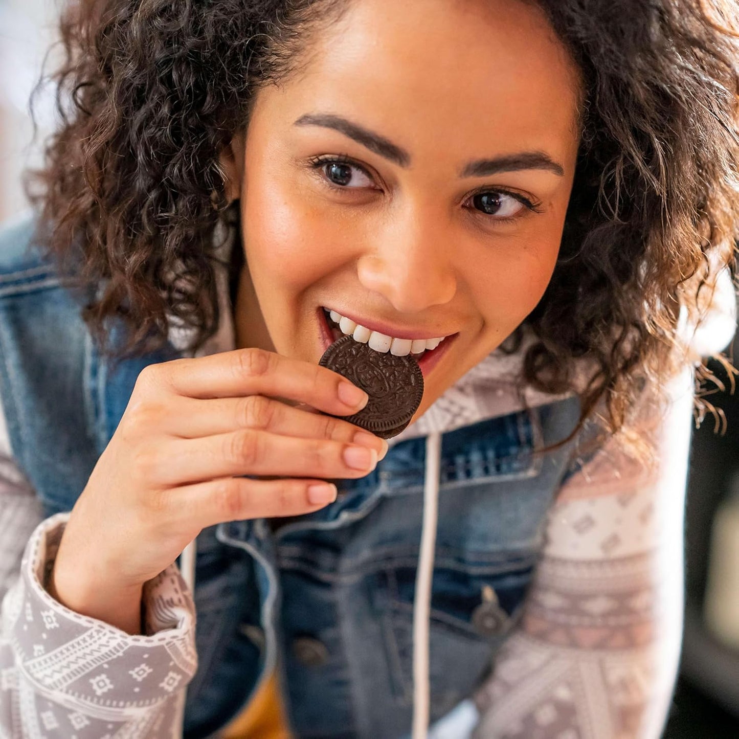 oreo chocolate sandwich cookies, 30 pack, 4 cookies per pack, kosher, snack size