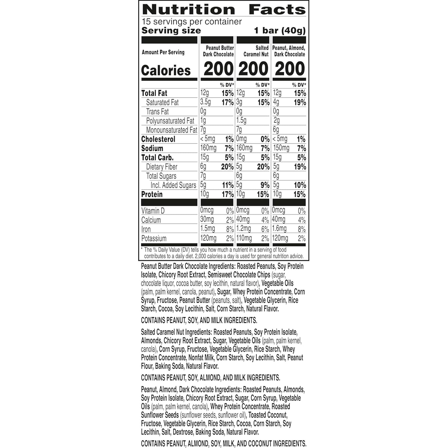 Nature Valley gluten-free protein bars, 10g protein, 15-count variety pack, 21.3 oz box