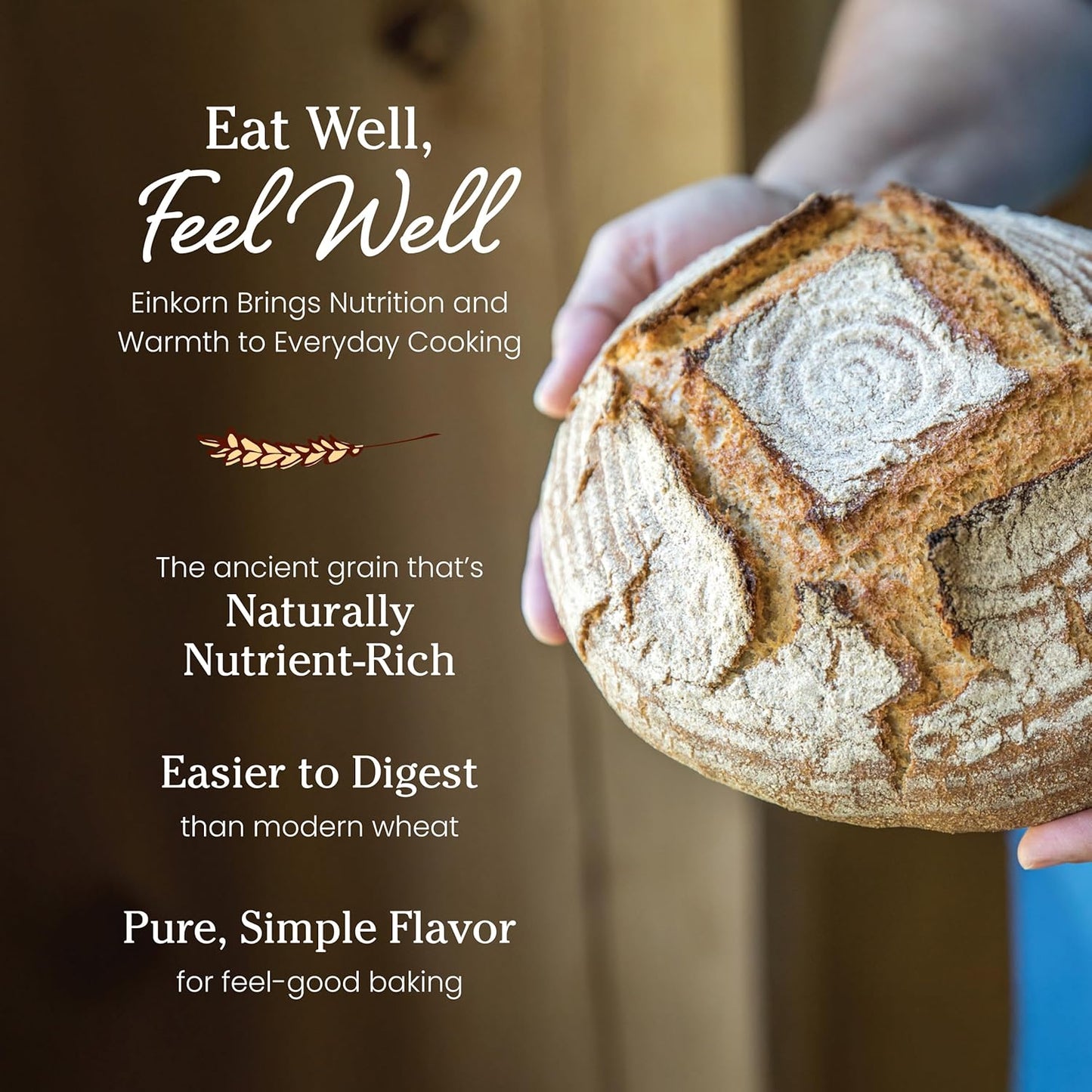 Jovial 32 oz Organic Einkorn Unbleached All Purpose Flour for Sourdough Pizza Pasta European Italian Bread Baking