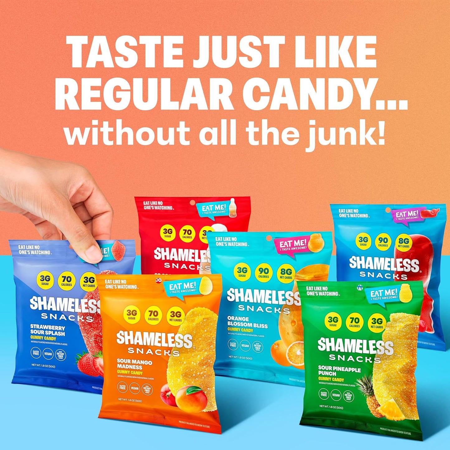 Shameless Snacks Candy Carnival vegan gluten-free low-sugar snacks variety pack