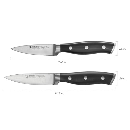 HENCKELS Forged Accent Razor-Sharp 2-pc Paring Knife Set, German Engineered Informed by 100+ Years of Mastery,Black