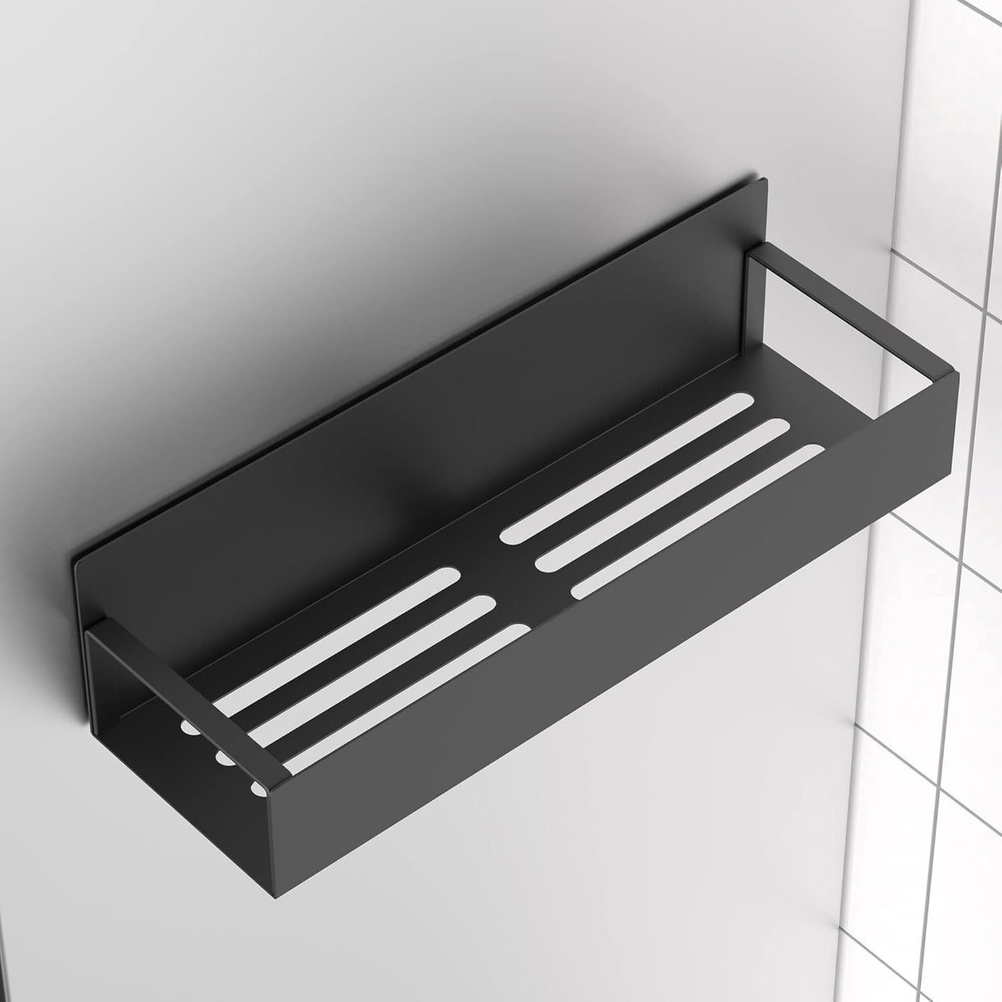 HuggieGems Metal 4 Pack Magnetic Spice Storage Rack Organizer for Refrigerator and Oven, Black Fridge Organizers and Storage