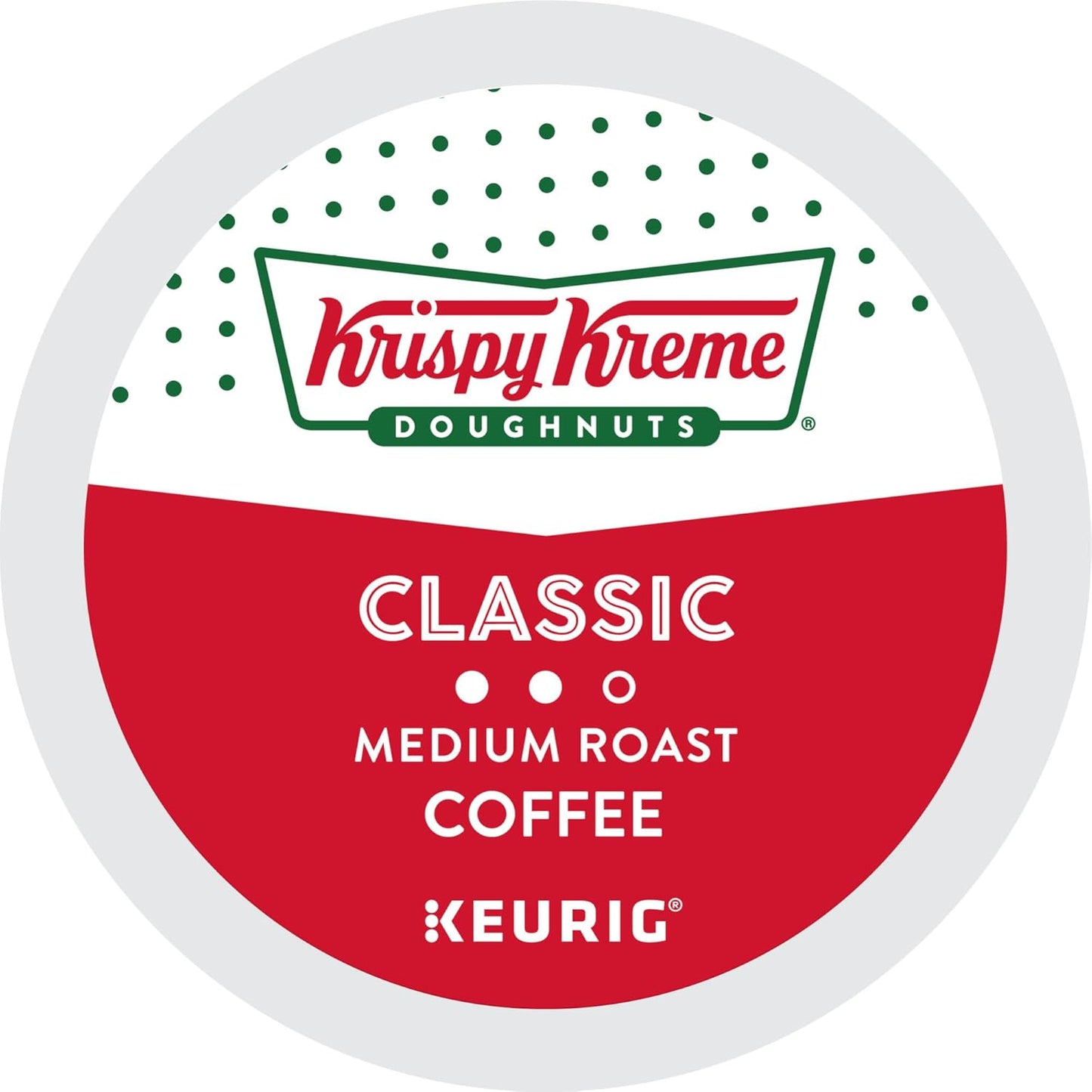 Krispy Kreme Classic, Single-Serve Keurig K-Cup Pods, Medium Roast Coffee, 32 Count