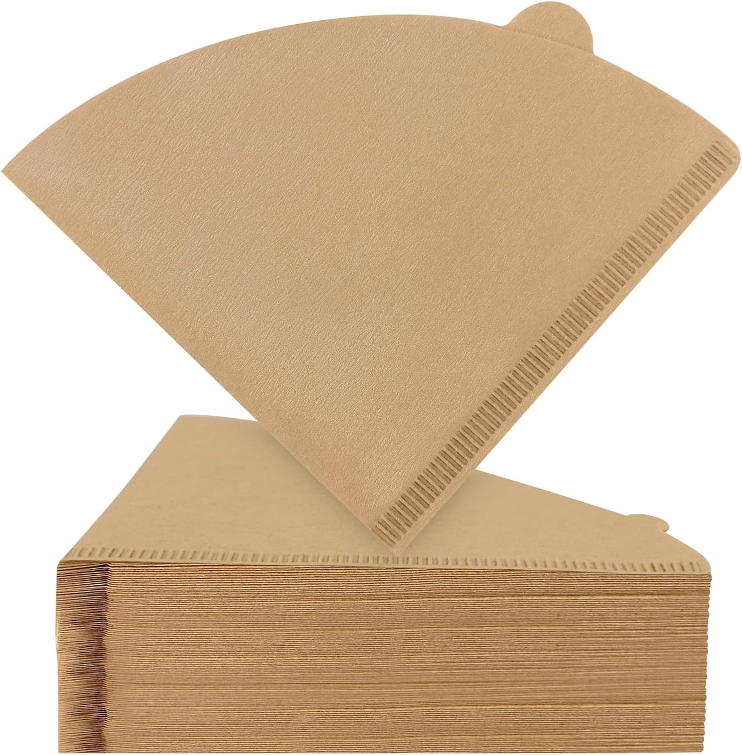 Cone Coffee Filters #2, 200 Count Unbleached Size 02 Coffee Filter, Disposable Natural Paper Filters 2-4 Cup, 02 Cone Filters for Pour Over and Drip Coffee Maker