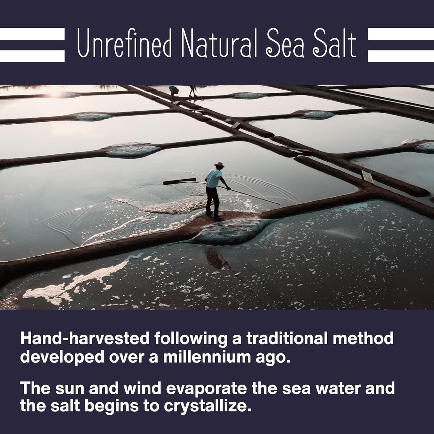 Le Marinier Celtic Salt Organic Grey Coarse, 1.1lb - 18oz. Mineral Rich 100% Natural and Unrefined French Sea Salt Organic. Hand Harvested Mineral Sea Salt, Sel Gris (1.1lb Grey Coarse)