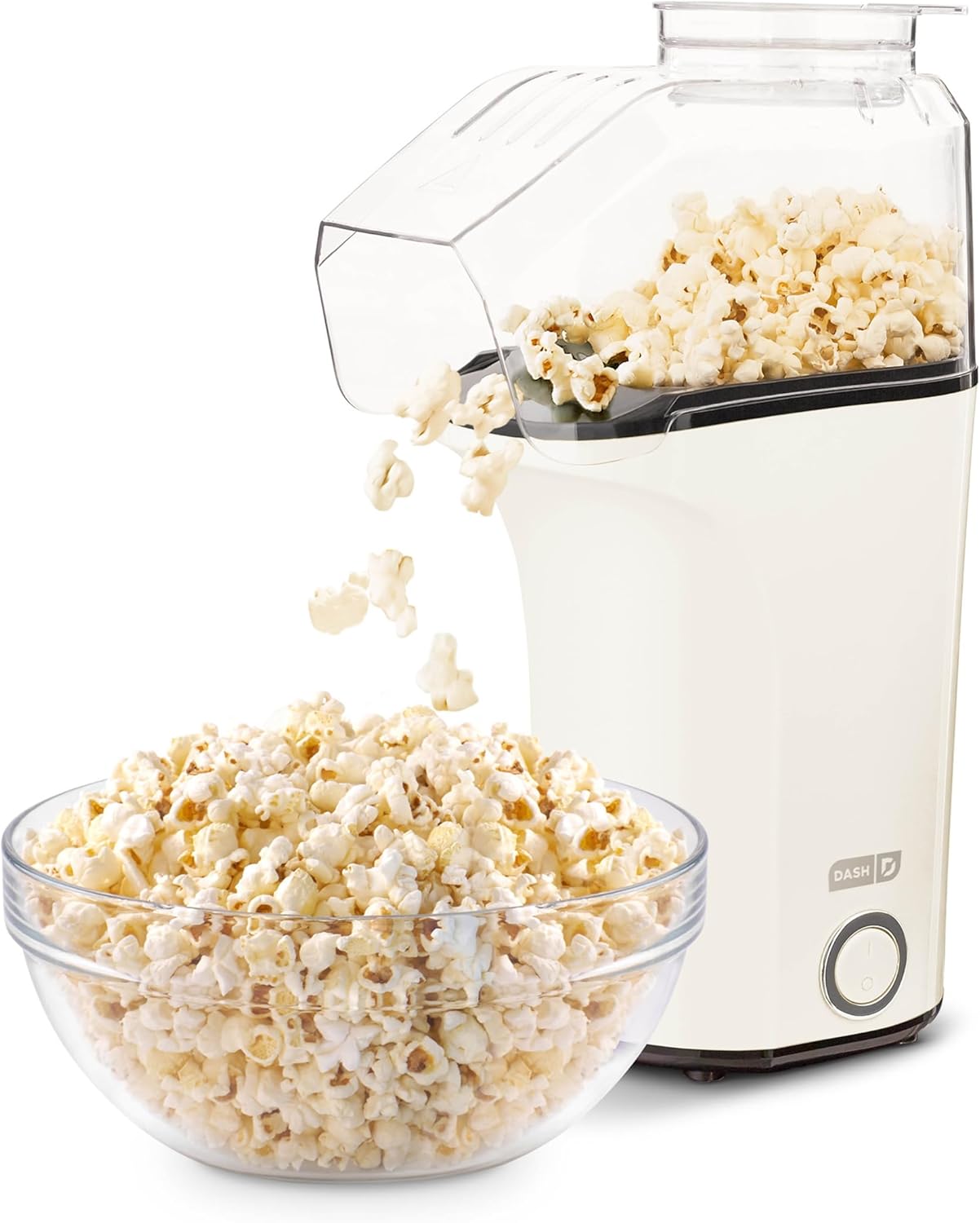 DASH Fresh Pop Popcorn Maker - Oil-Free, Air Popcorn Popper - With Measuring Cup & Recipe Guide - Perfect for Movie Nights - 16 Cups, Aqua