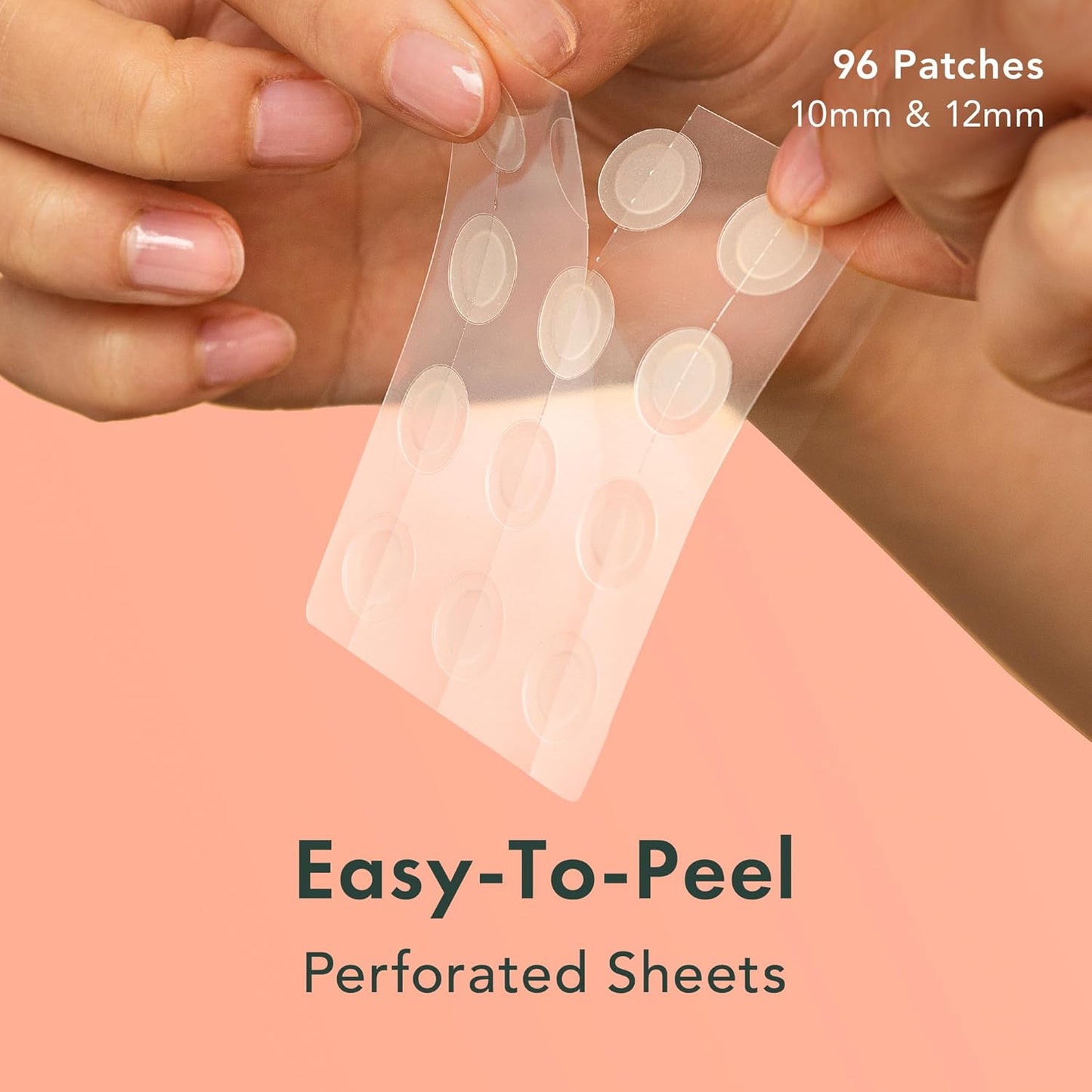 Rael Pimple Patches, Miracle Invisible Spot Cover - Hydrocolloid Acne Pimple Patch, Absorbs Zits & Blemish, Korean Skin Care, 2 Sizes