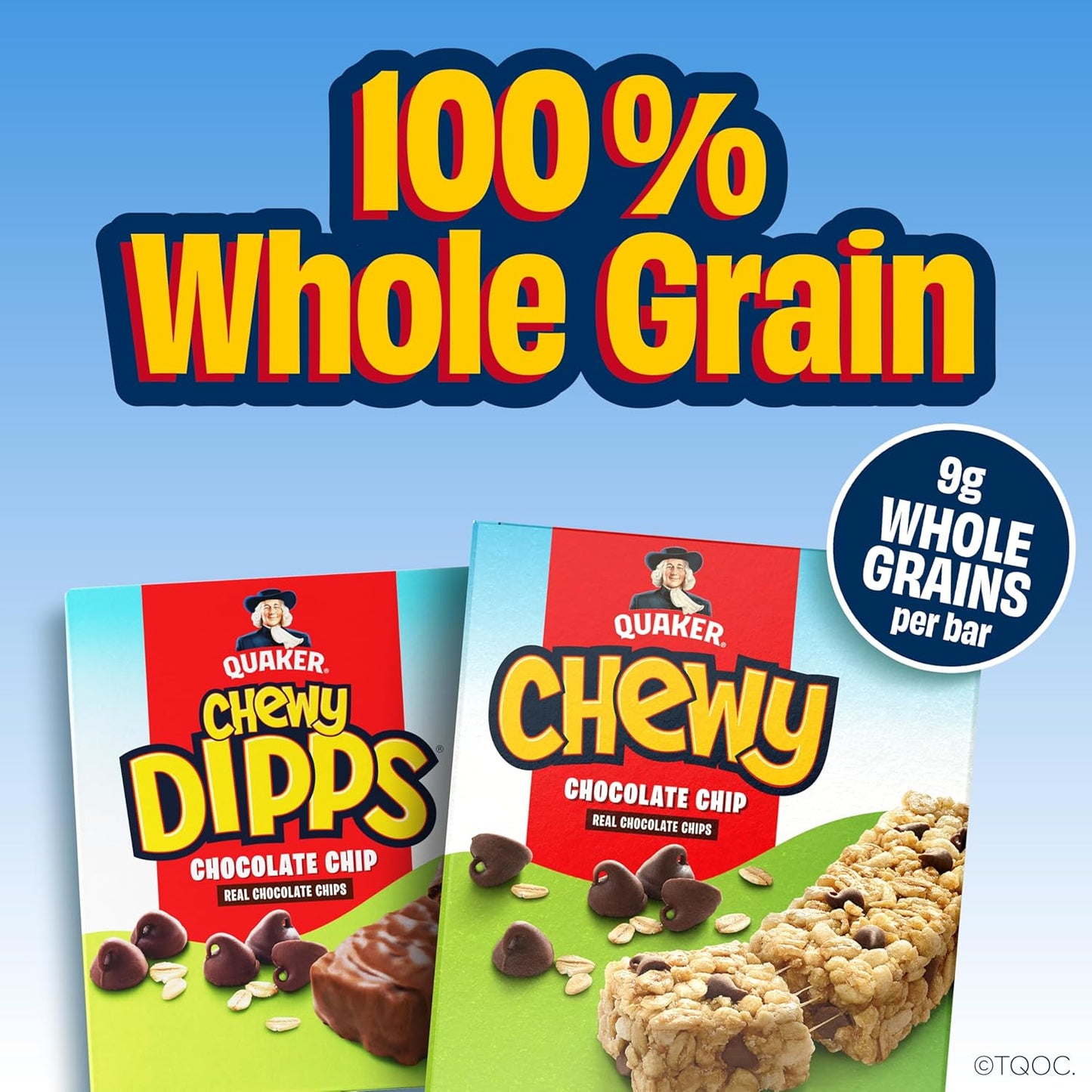 Quaker Chewy Granola Bars, Chewy & Dipps Variety Pack, 58 Bars, Whole Grains, No Artificial Flavors