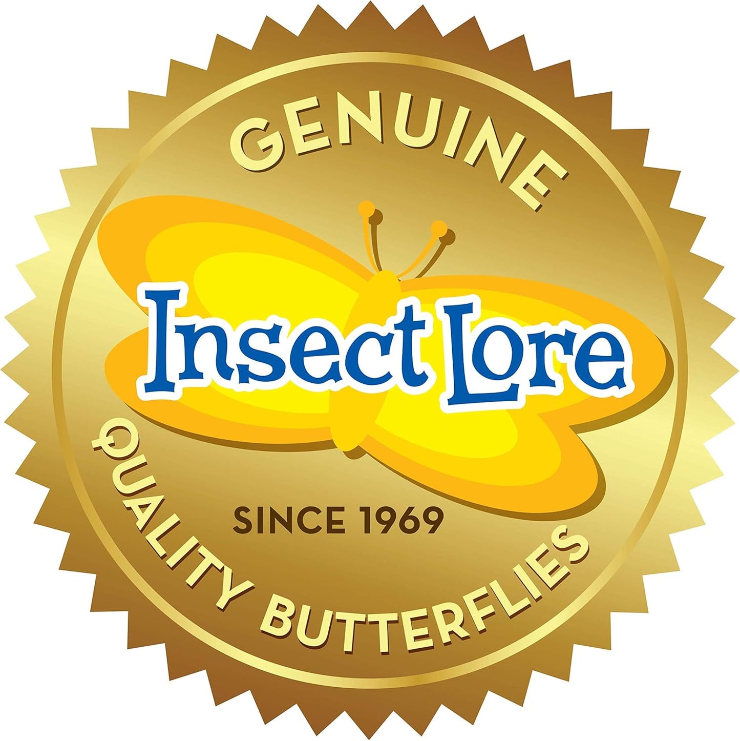 Insect Lore Butterfly Garden Kit with Live Caterpillars – Grow 10 Painted Lady Butterflies - STEM Learning Activity, Habitat with Journal, Stickers, Seeds & Figurines - As Seen on TV