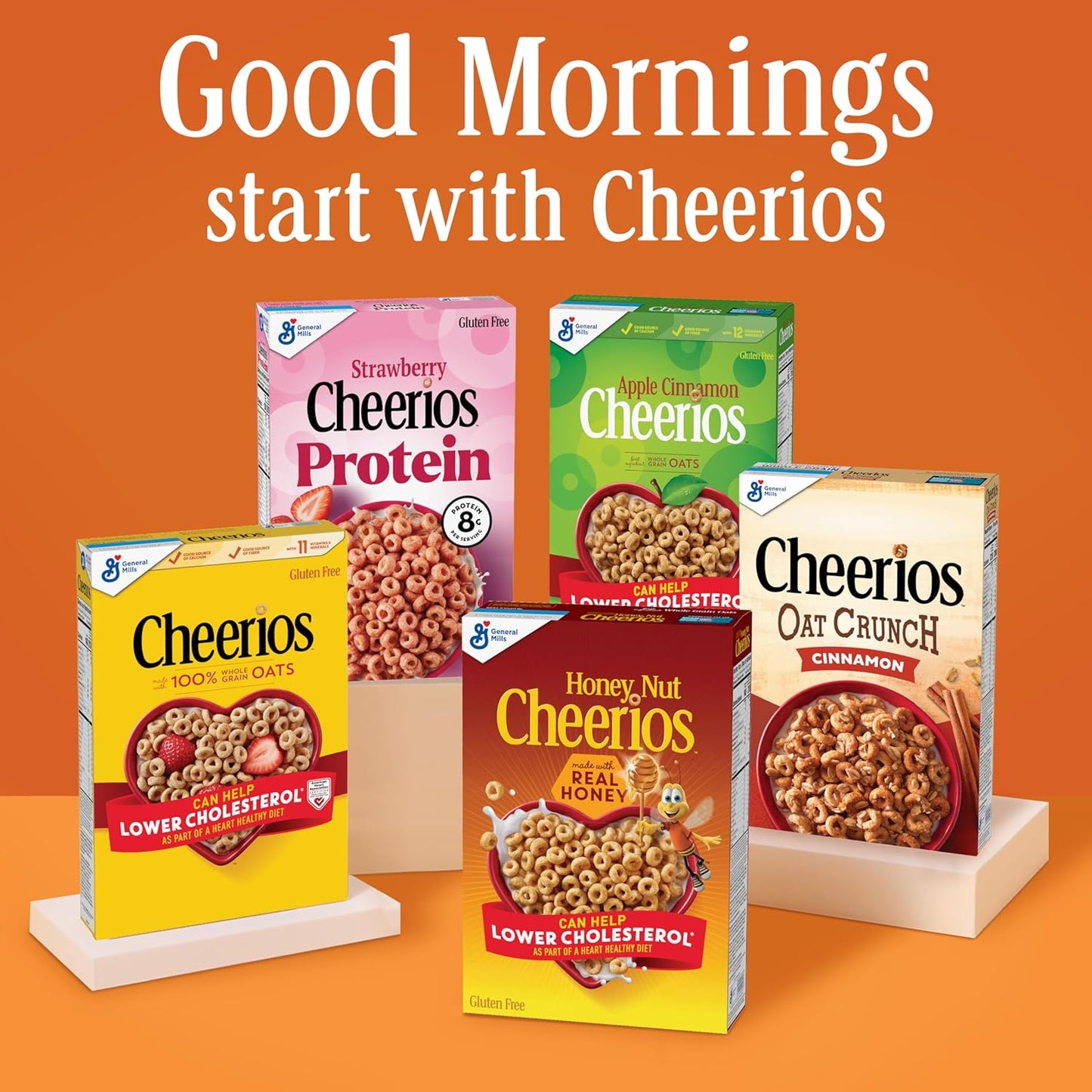Honey Nut Cheerios, 10.8 oz, Heart Healthy, Gluten Free, Whole Grain Oats Breakfast Cereal